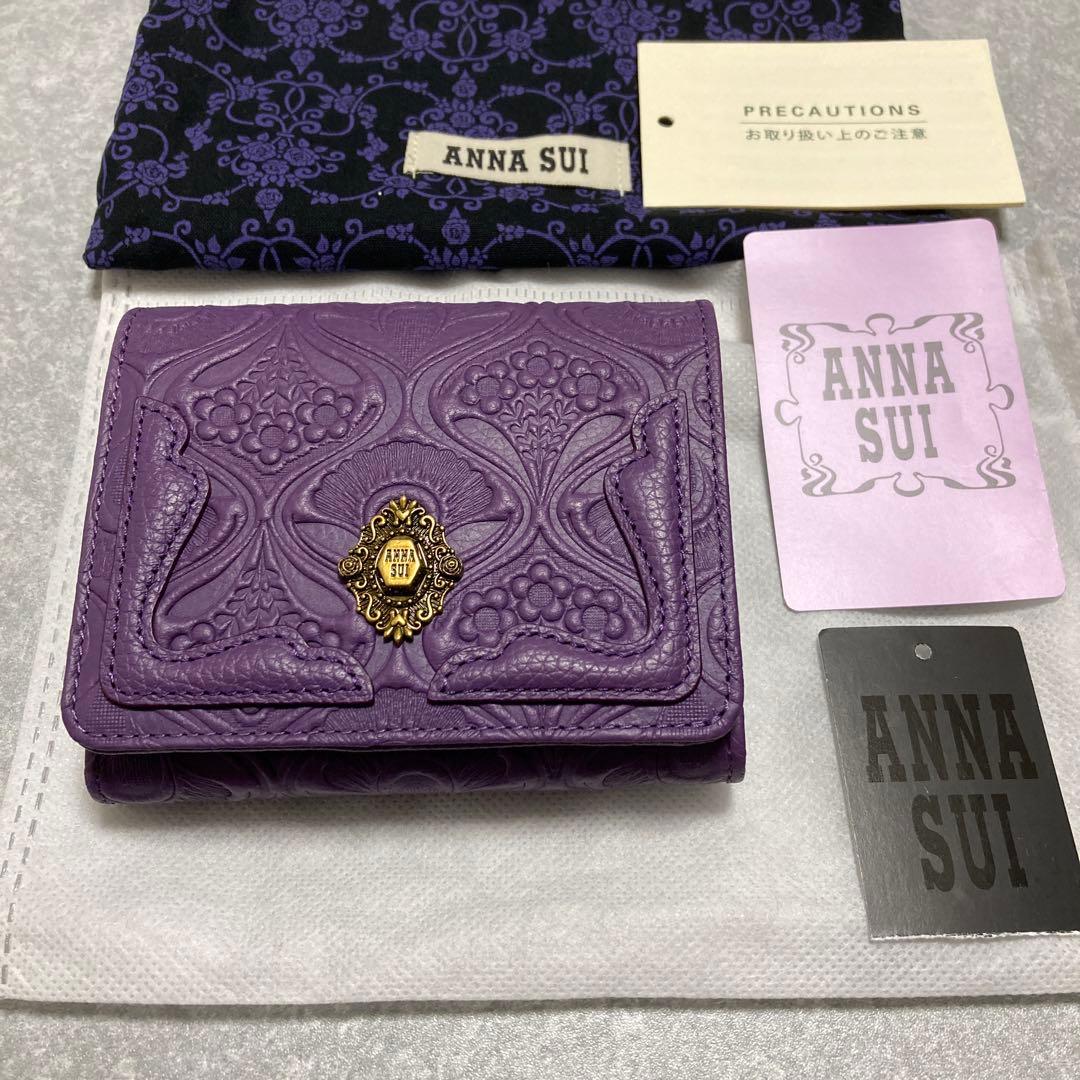 芍薬 新品 アナスイANNA SUI 折財布 ノヴァ