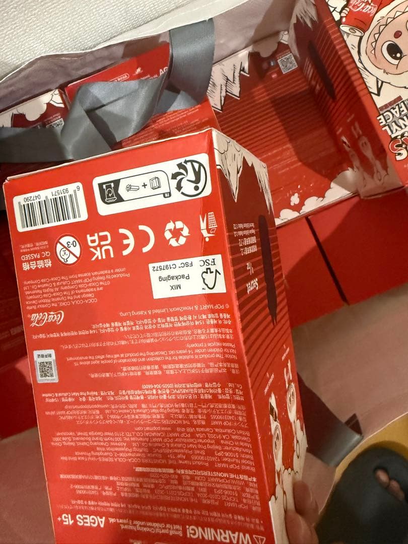 THE MONSTERS LABUBU ぬいぐるみコーラCOCA-COLA開封品