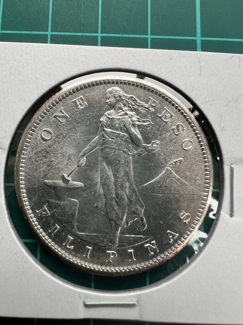 外国銀貨　フィリピン　1P銀貨　1907年