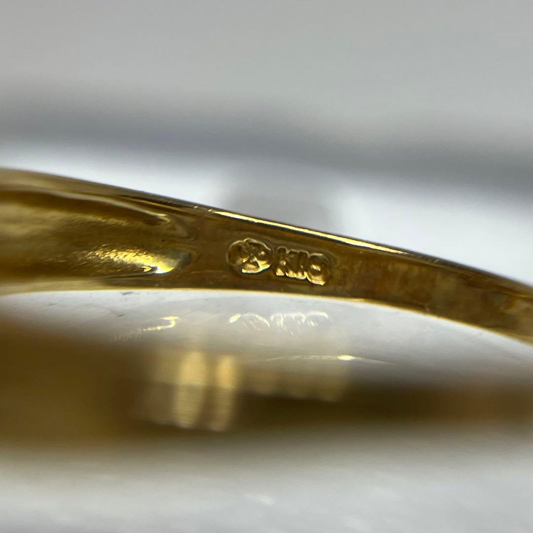 最終値引き66.パライバトルマリン ダイヤ K18 ジュエリーマキ リング