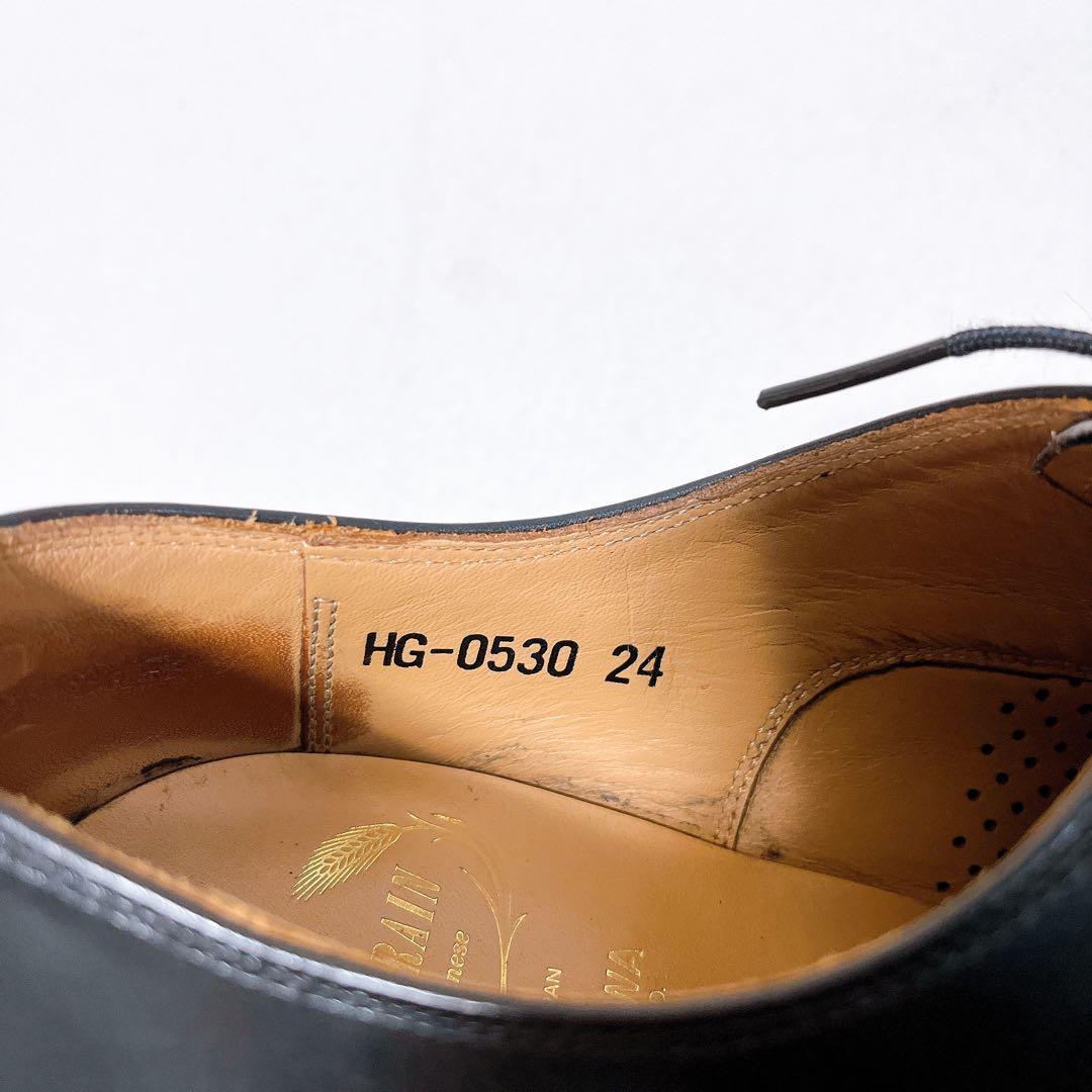 スコッチグレイン ストレートチップ 黒 レザー グッドイヤー 匠シリーズ0530