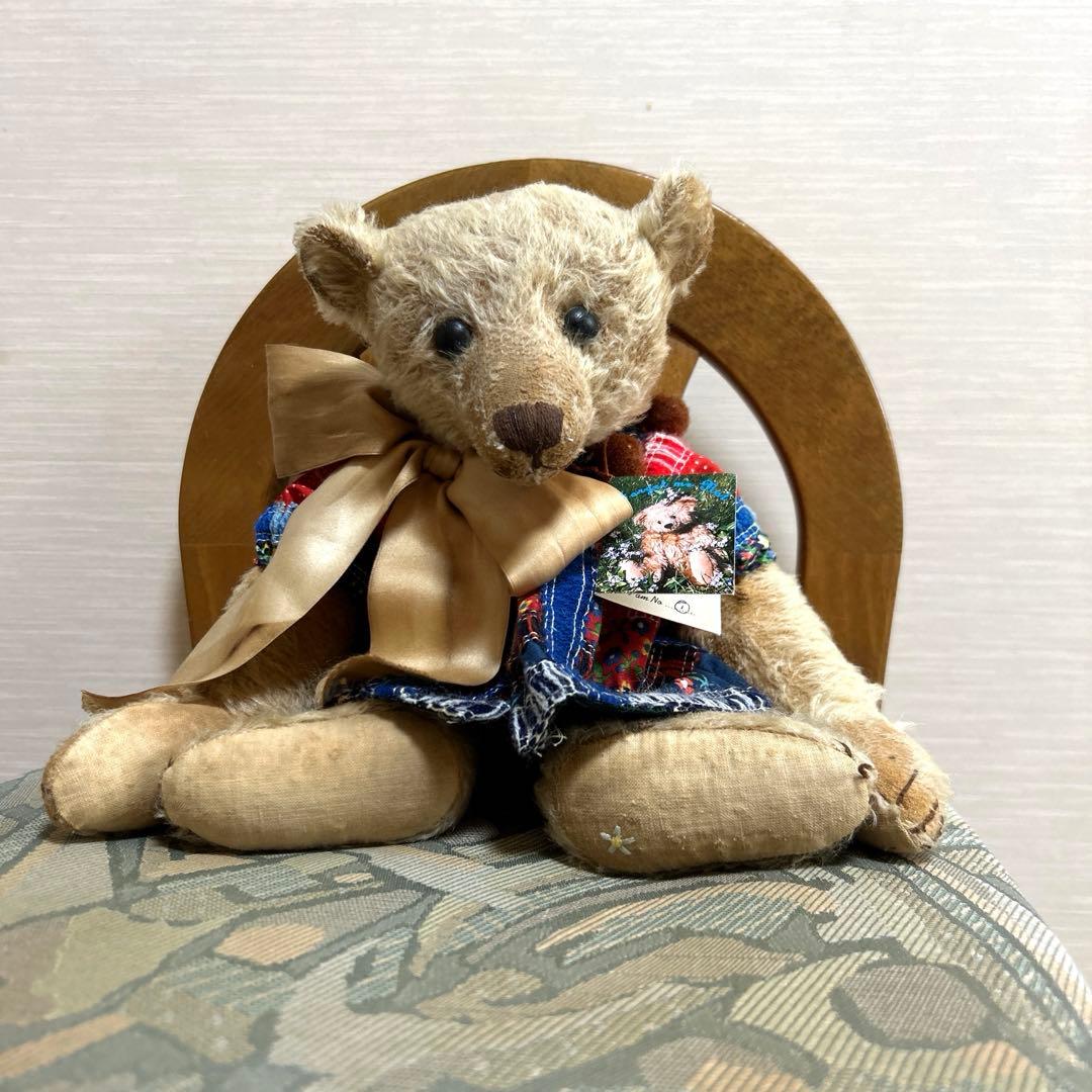 フォーゲットミーノットベア　リズさん アーティストベア海外作家　アンティークベア