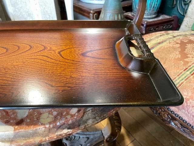 木製ブラウントレー 持ち手付き