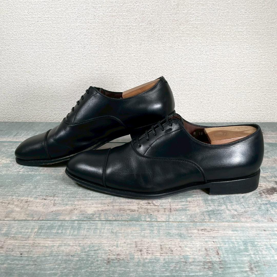 美品 Ferrgamo 最高級 ドレスシューズ ストレートチップ 8 2E