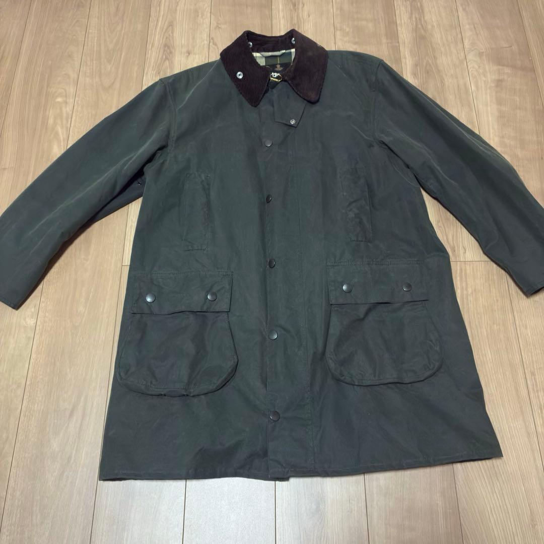 Barbour　OS BORDER　ワックスジャケット 40 オリーブ