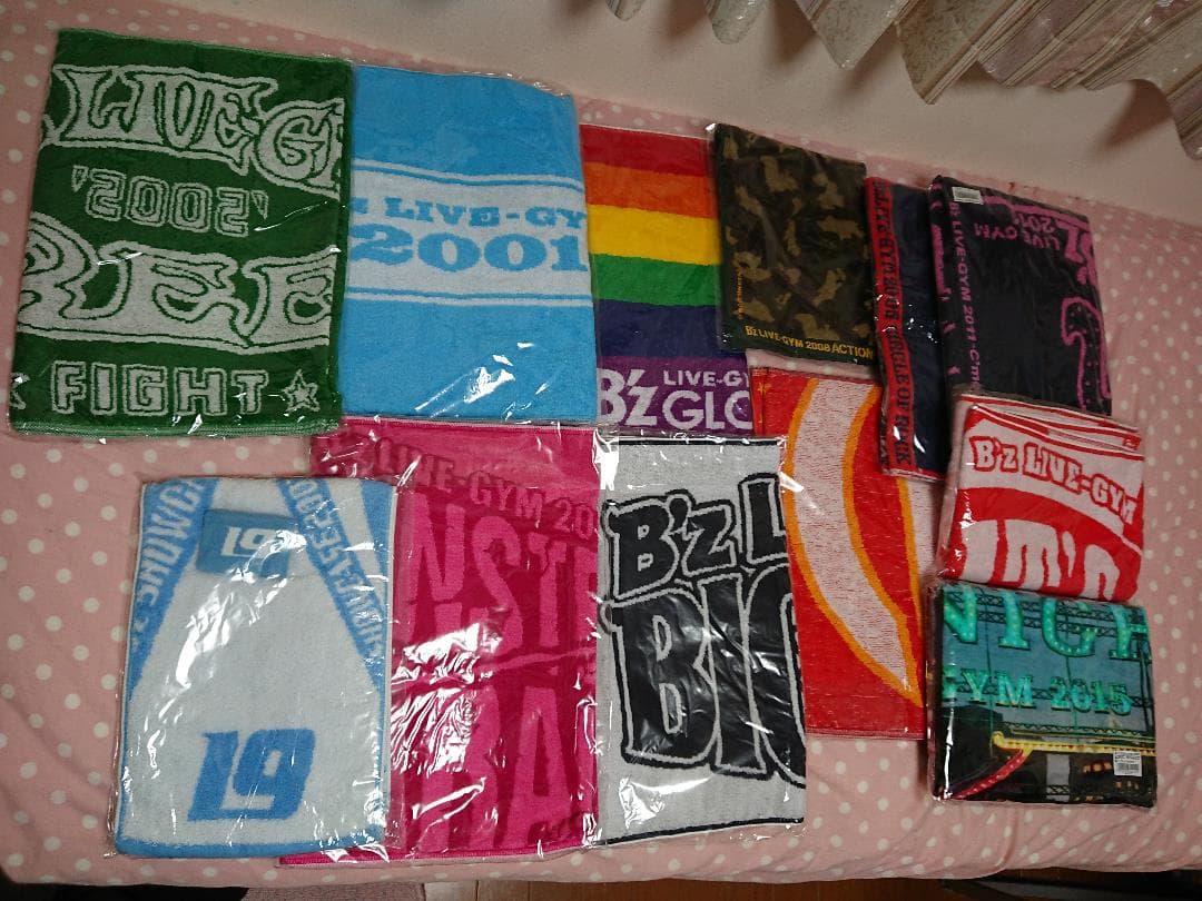 B'z LIVE-GYM ツアーグッズ 歴代タオル12種