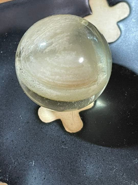 希少✨金運事業運UP シトリンスフィアファントム入り　24.3mm