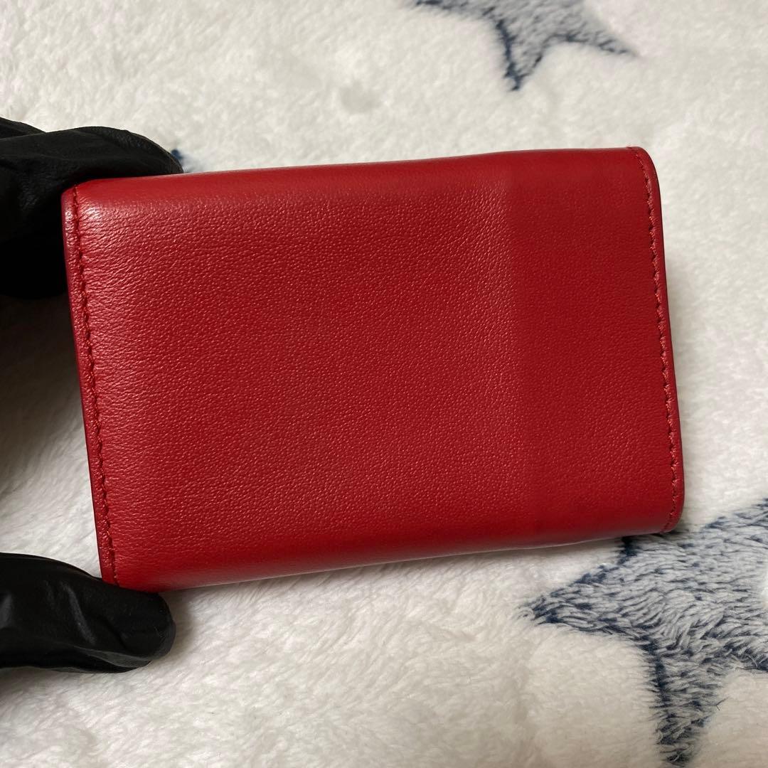 BALENCIAGA レッド 三つ折り財布