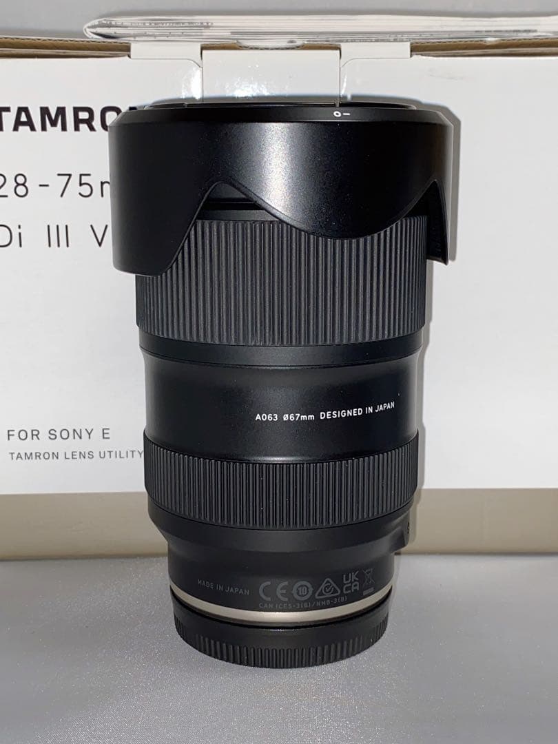 【美品】TAMRON 28-75mm F2.8 Di Ⅲ VXD G2 SONY