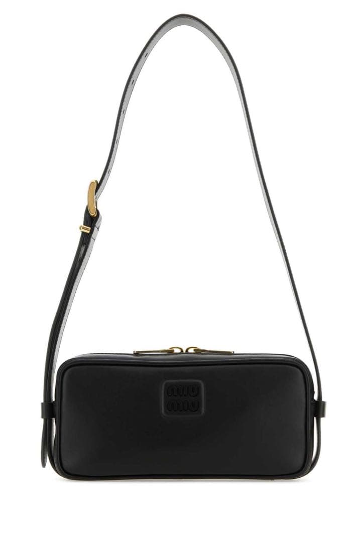 miumiu ミュウミュウ ロゴショルダーバッグ ブラック　付属品あり　希少