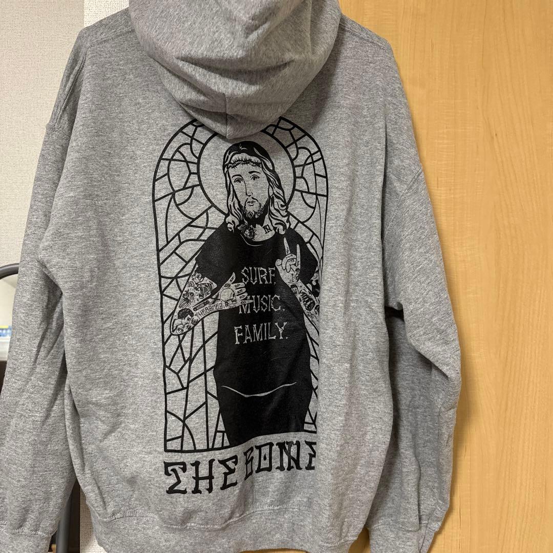 THE BONEZフード付きスウェット グレー　Lサイズ