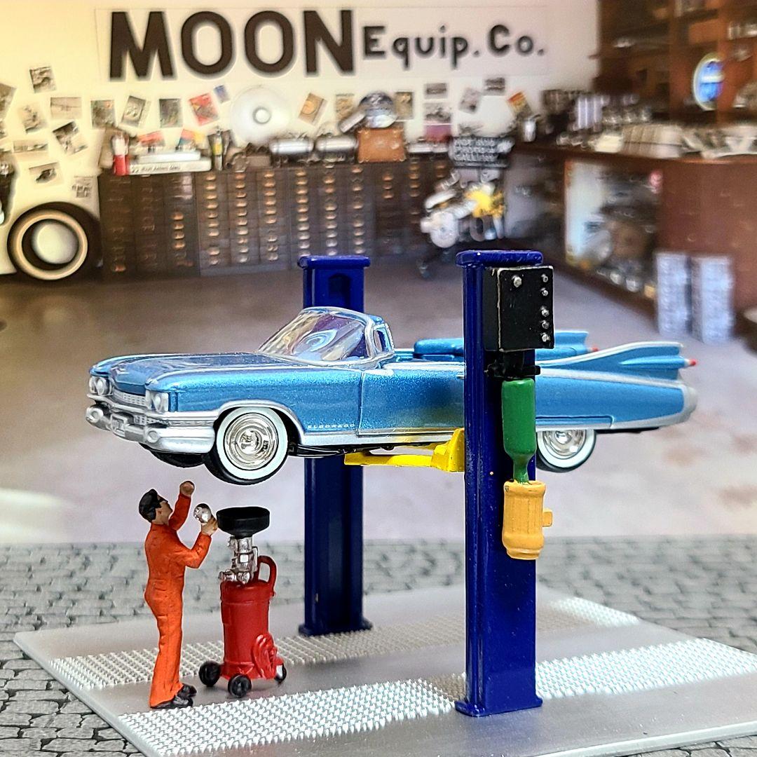 アメリカンジオラマ　2ポストリフト　フルダイキャスト　ガレージ　1/64　新品