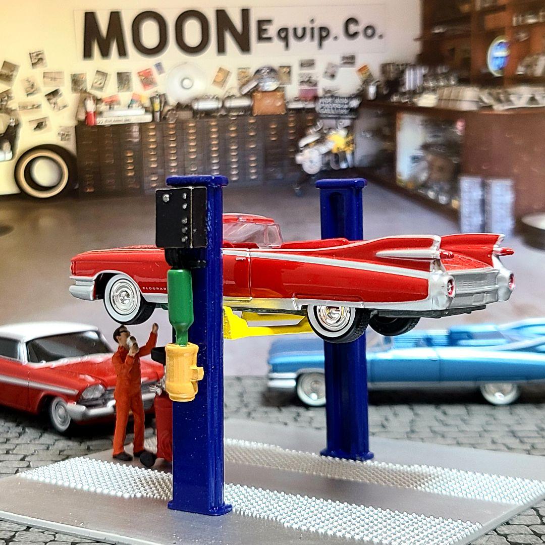 アメリカンジオラマ　2ポストリフト　フルダイキャスト　ガレージ　1/64　新品