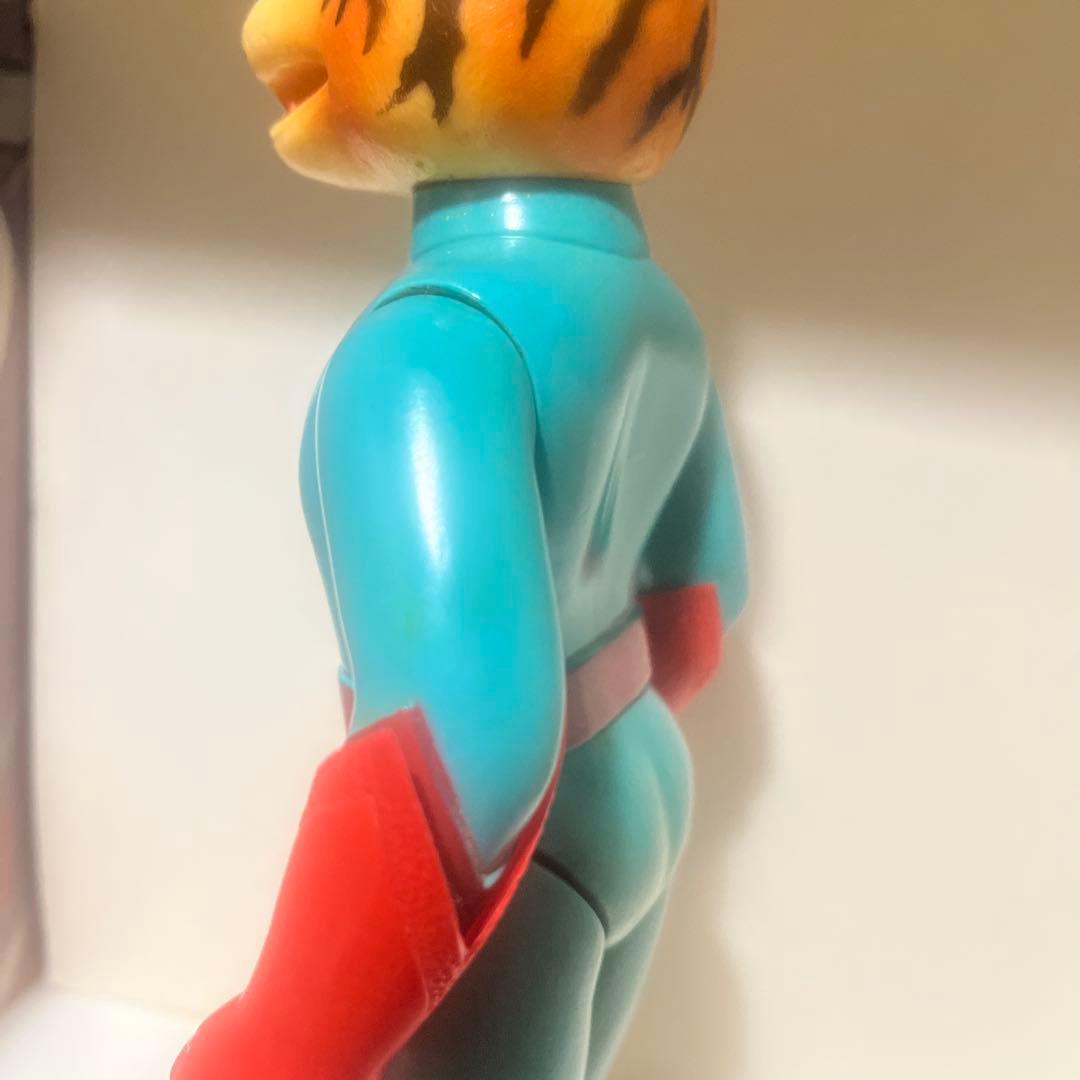 ブルマァク製 鉄人タイガーセブン ファイトグローブ付 ソフビ フィギュア 当時物