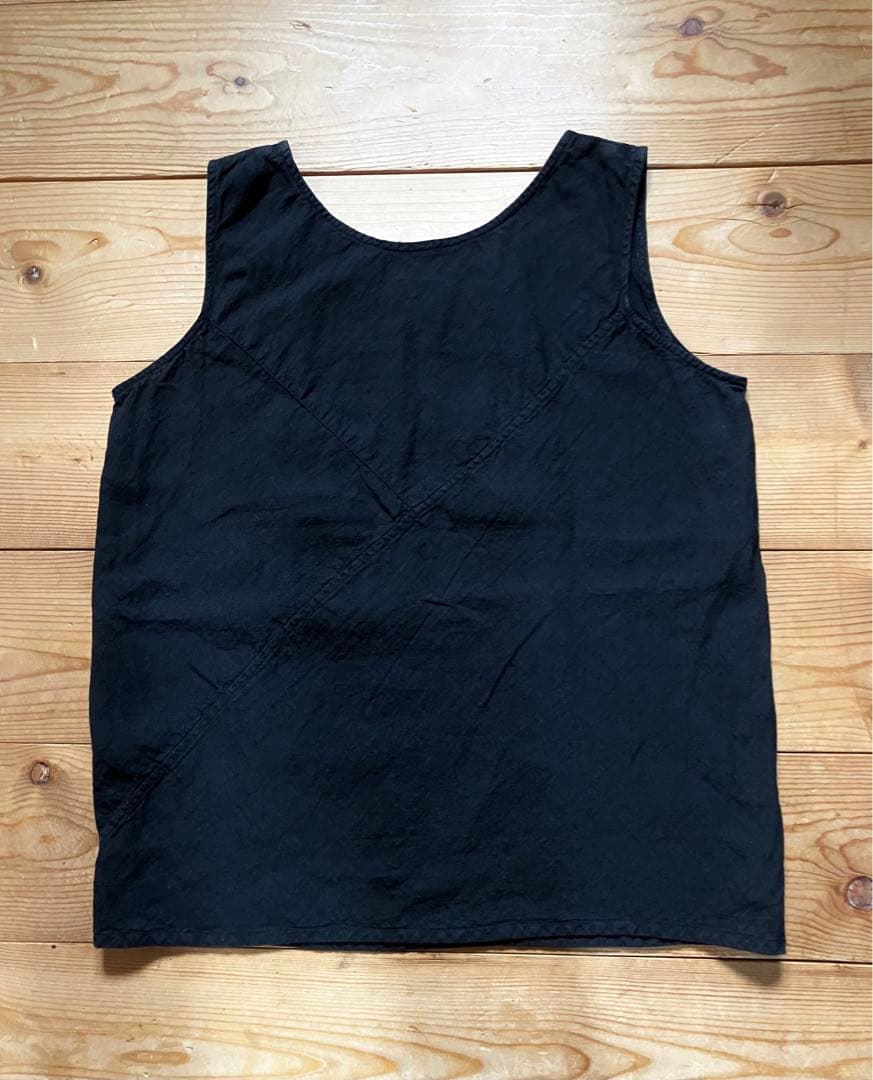 えみおわす　麻ノースリーブシャツ　arts&science