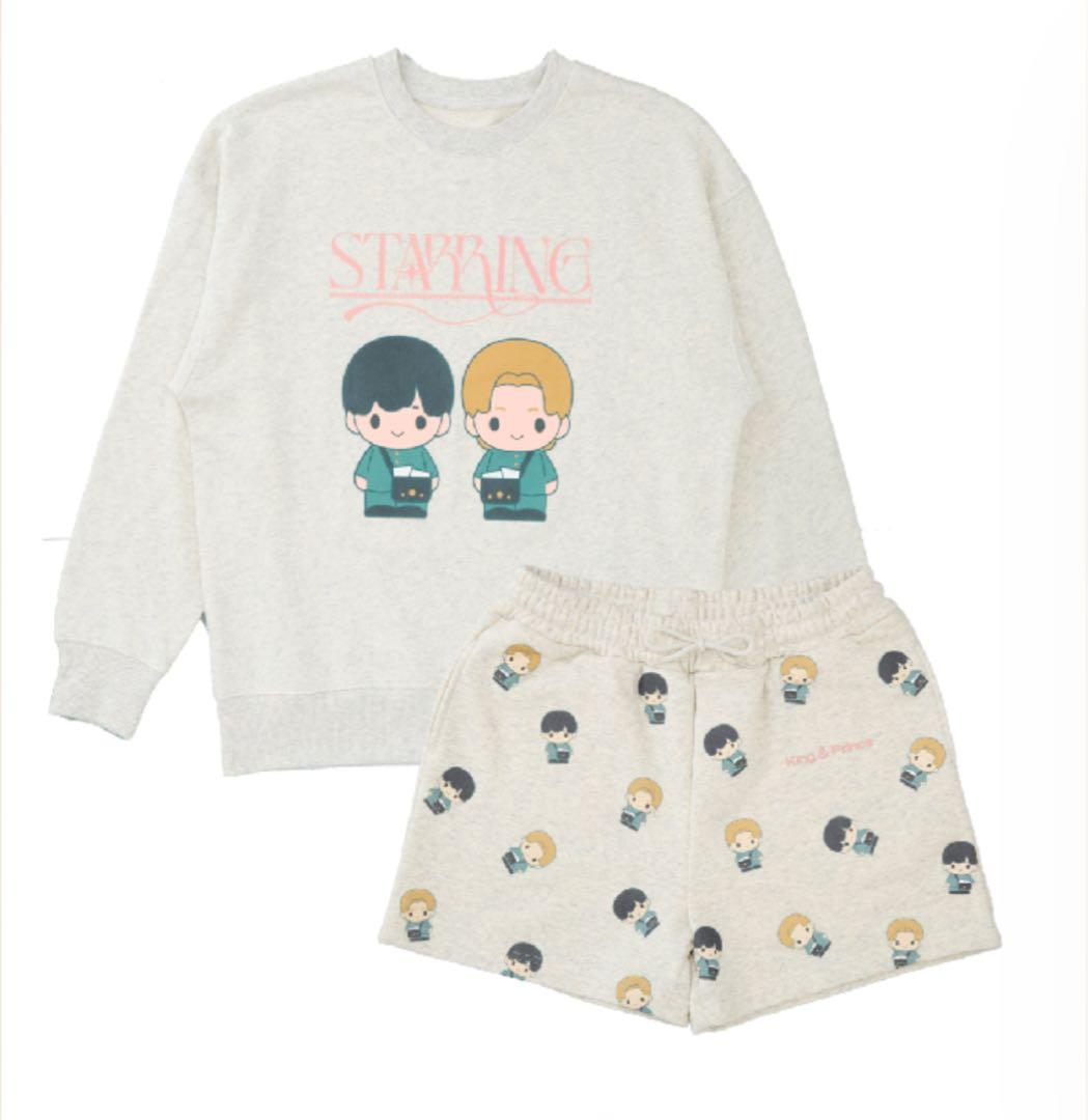 キンプリ ポップアップ ルームウェア スウェット&ショートパンツセット