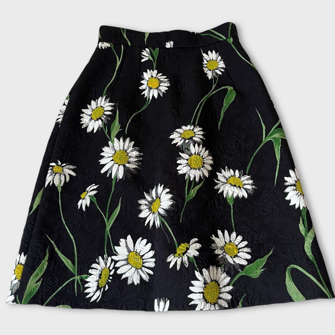 美品 ドルチェアンドガッバーナ 花柄 スカート 38