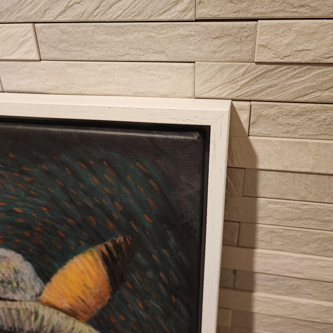 ゴッホ美術館 ゴッホピカチュウ キャンバスアート 額縁付 絵画