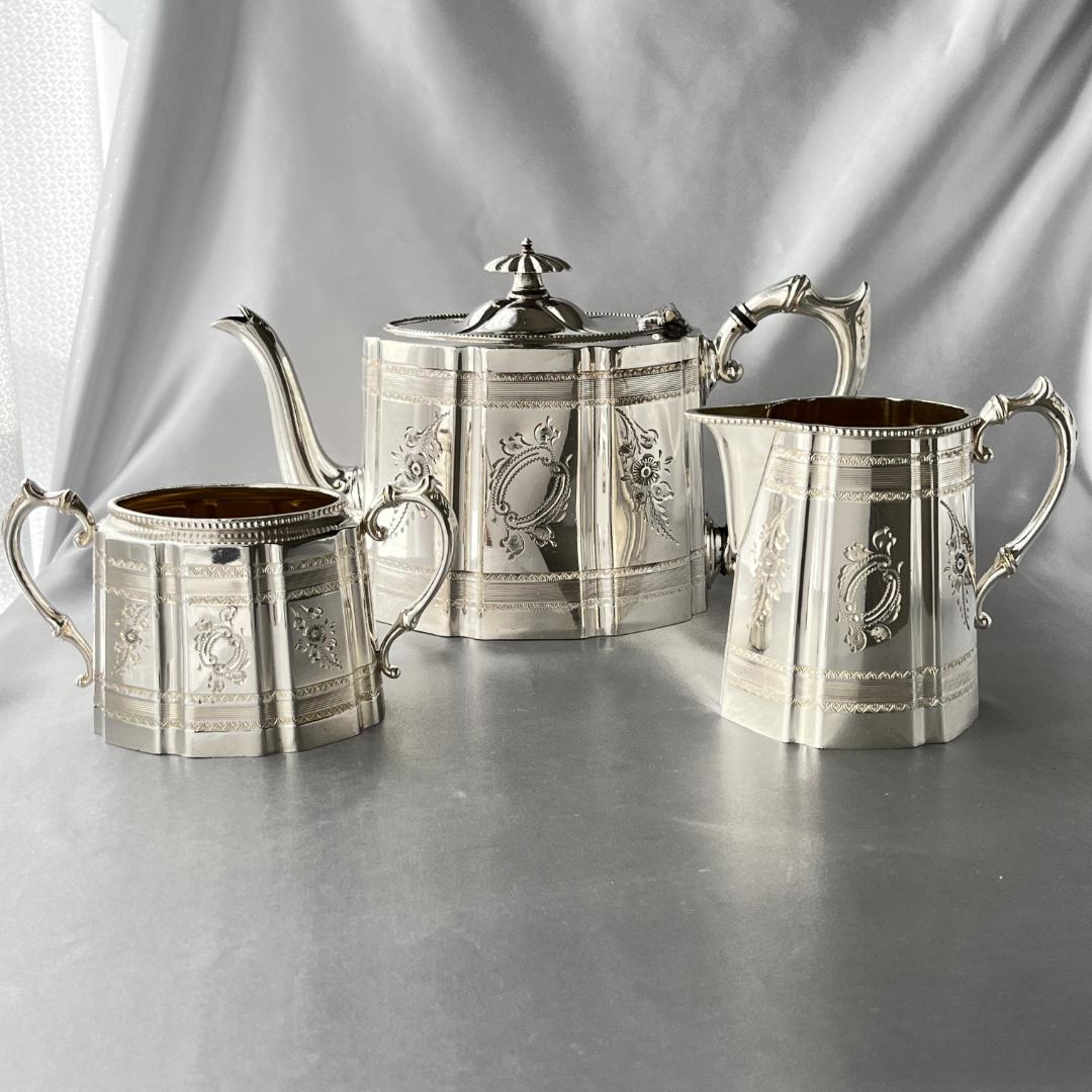 【Harts the Silversmiths】 エドワーディアン ティーセット