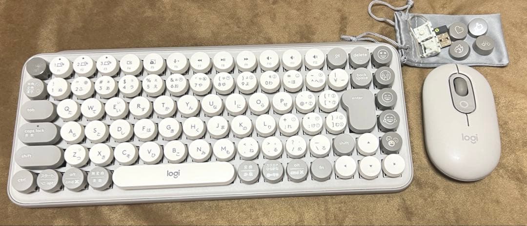 Logicool POP KEYS ＆MOUSE グレージュ キーボード＆マウス
