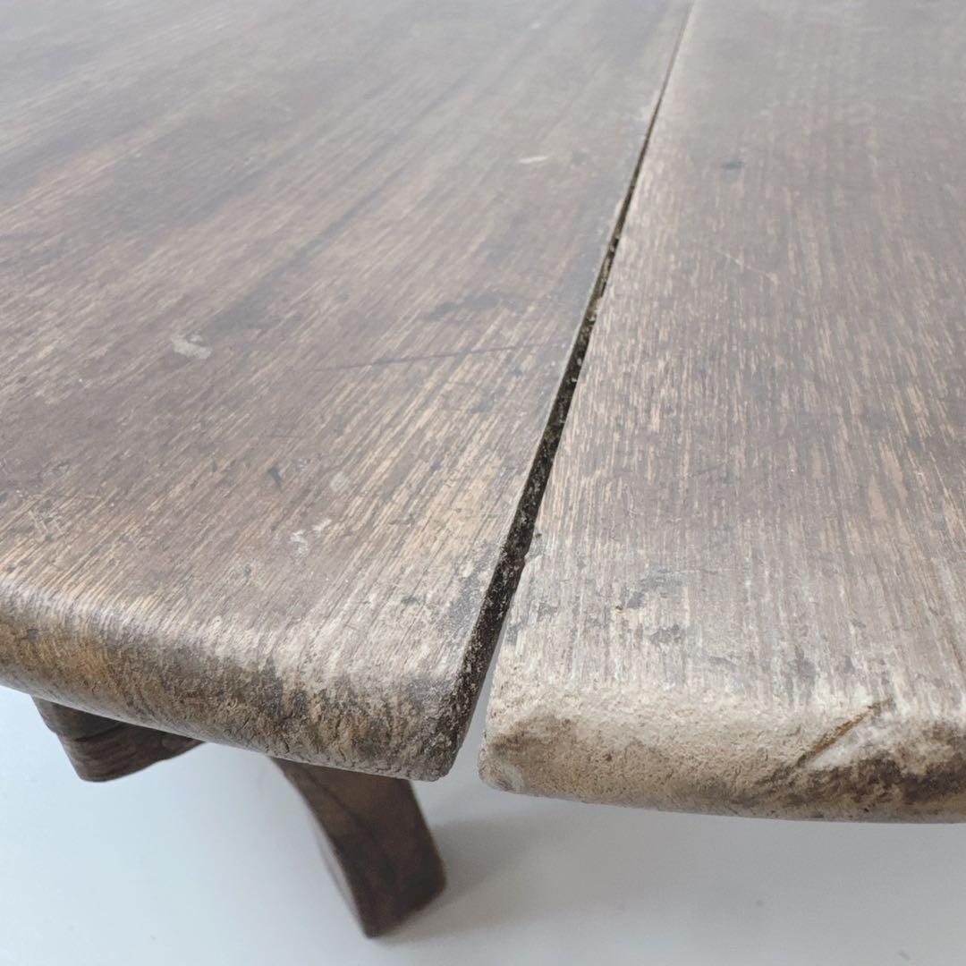 k1814 昭和レトロ 丸テーブル 座卓 ミニテーブル 飾り台 古道具