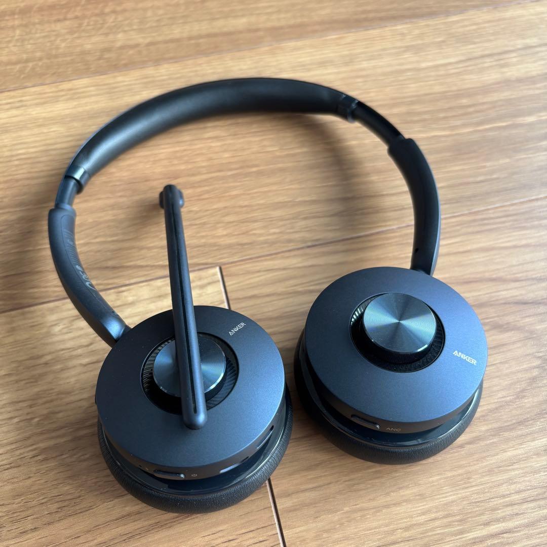 Anker PowerConf H700 ワイヤレスヘッドセット 充電器付き