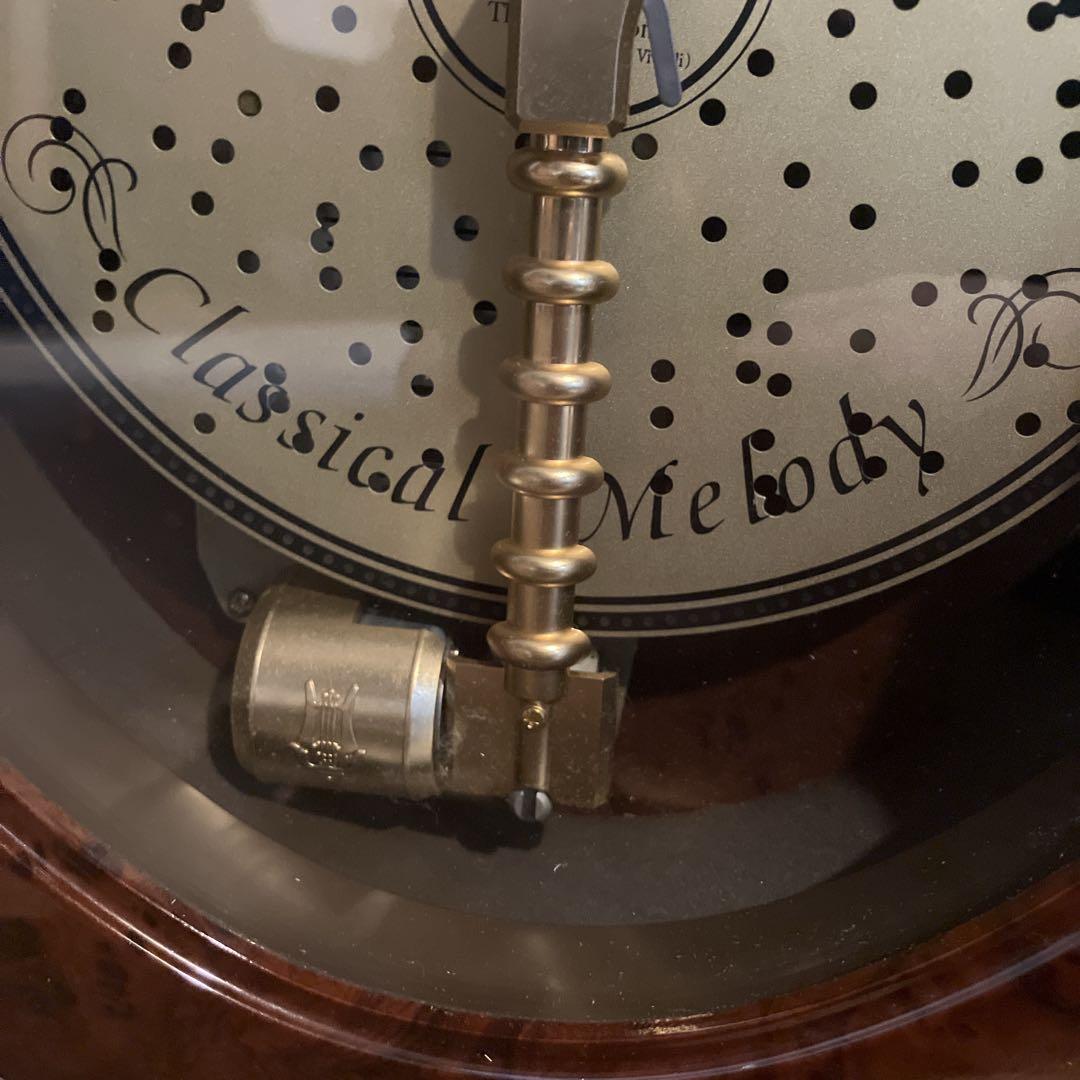 SMALL WORLD リズム時計 オルゴール時計　4MH730RN