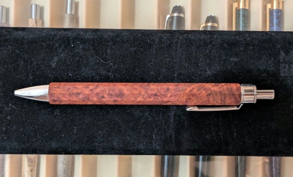 新品未使用　工房楔　本花梨瘤　Kato金属仕様