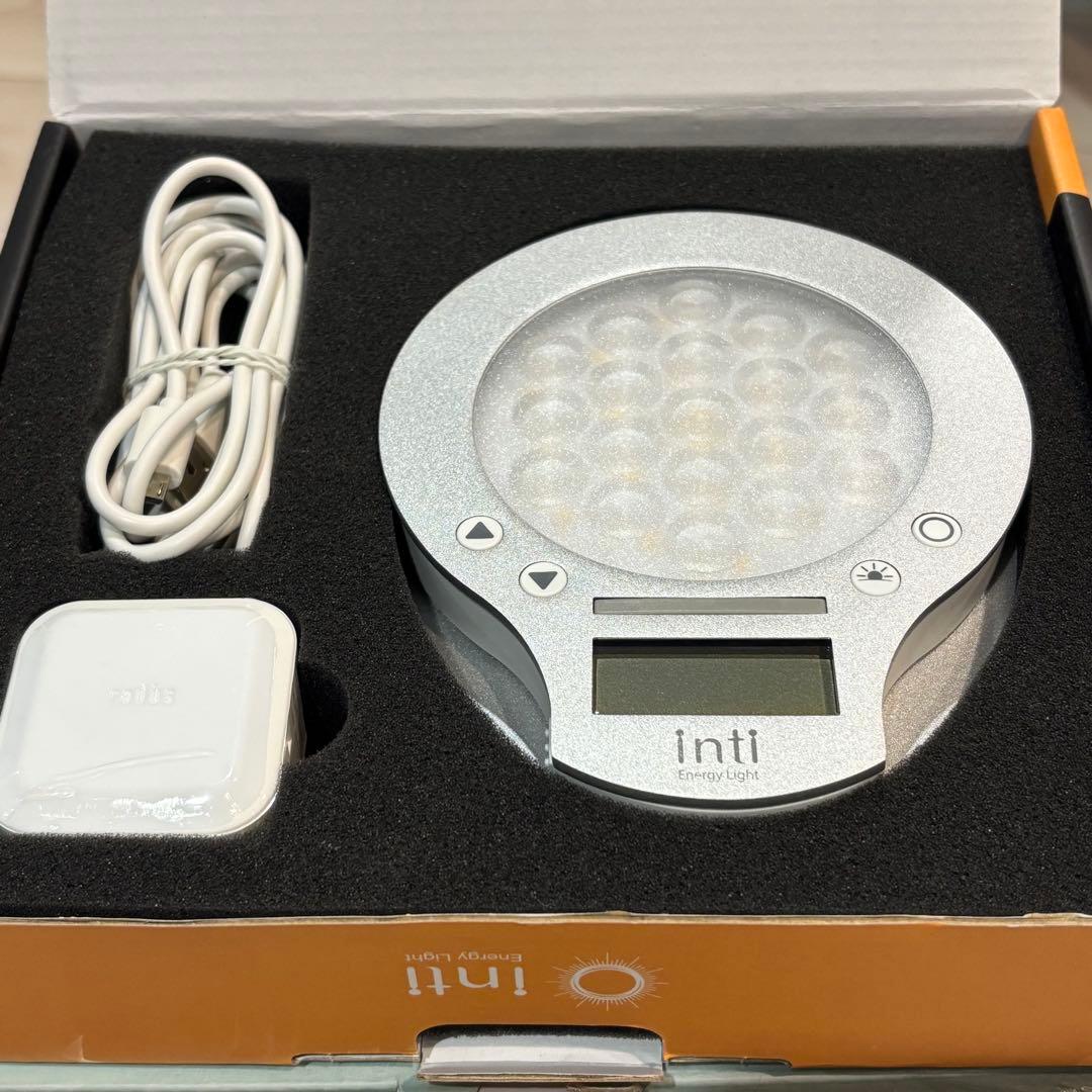 極美品★inti4s 光で起きる目覚まし時計 inti Energy Light