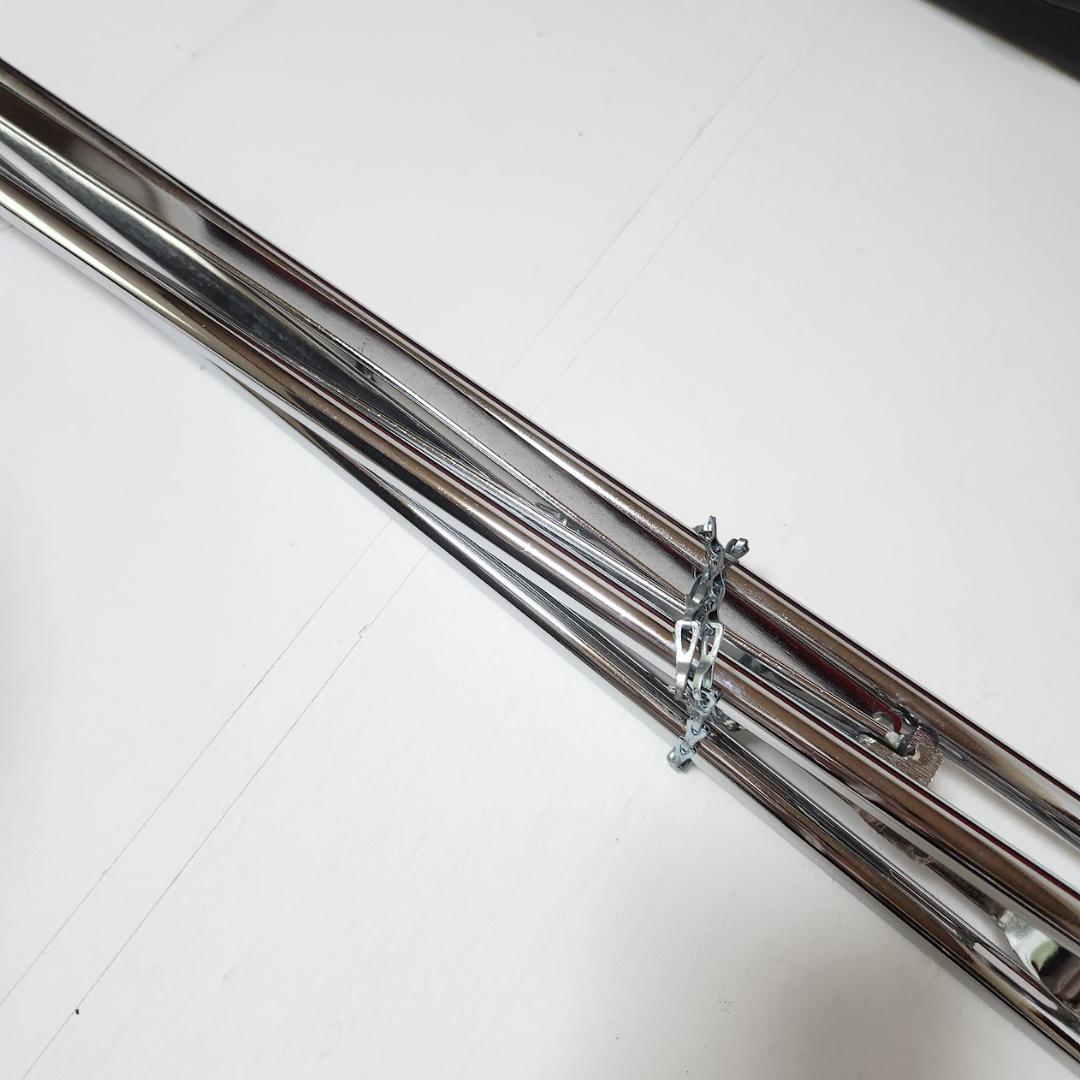 旗棒・旗用トランク・三脚　セット　黒塗千段巻棒・金ネジ式　中古品