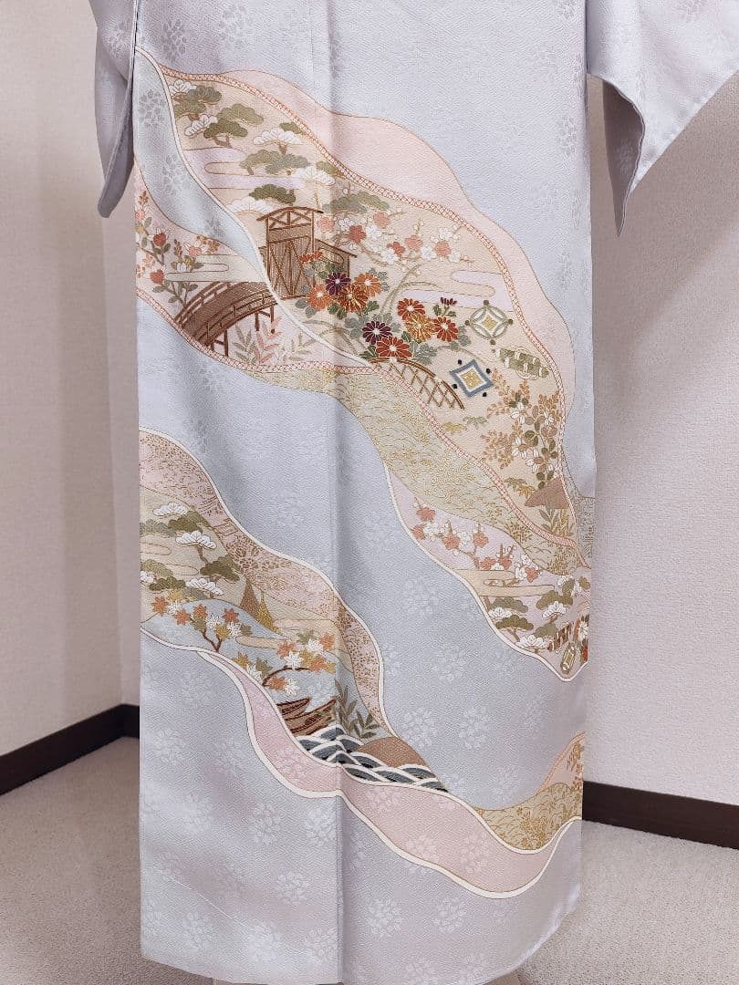 ❰6557❱ フルセット　付け下げ訪問着　宝尽くし　袋帯　入学式　お宮参り　正絹