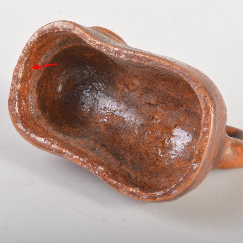 茶道具　大樋焼　九代　大樋長左衛門作　干支　戌　香合　共箱　C　6828