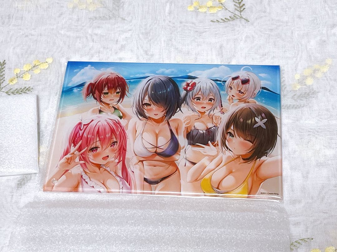 あおぎり高校 水着アクリルアート