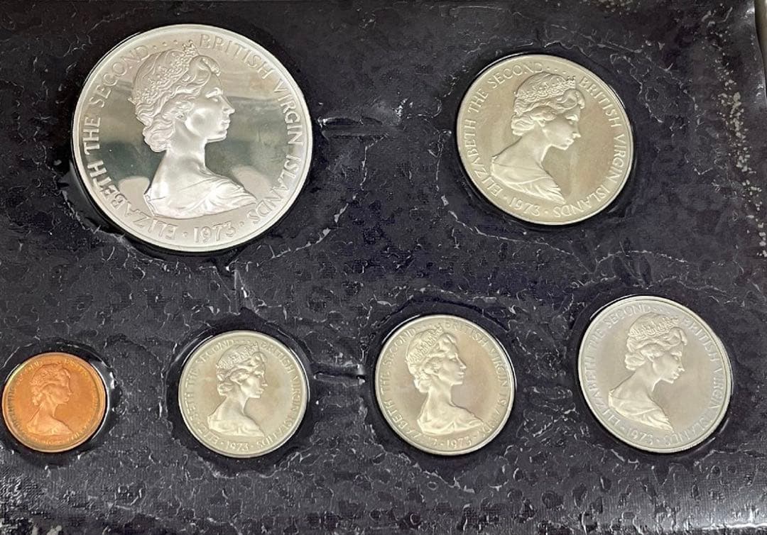 【銀貨保証】極美品　ヴァージン諸島 プルーフ貨幣セット 1ドル銀貨含　SV925