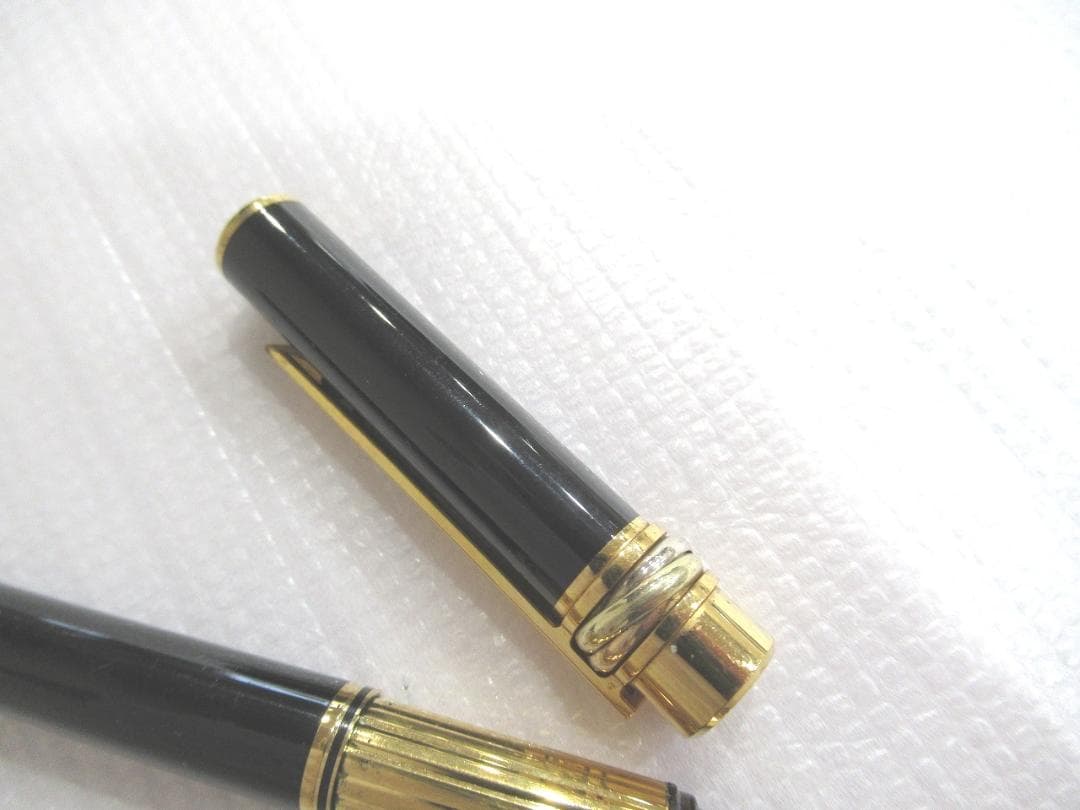 Cartier カルティエ トリニティ 万年筆 ブラック×ゴールド ヴィンテージ