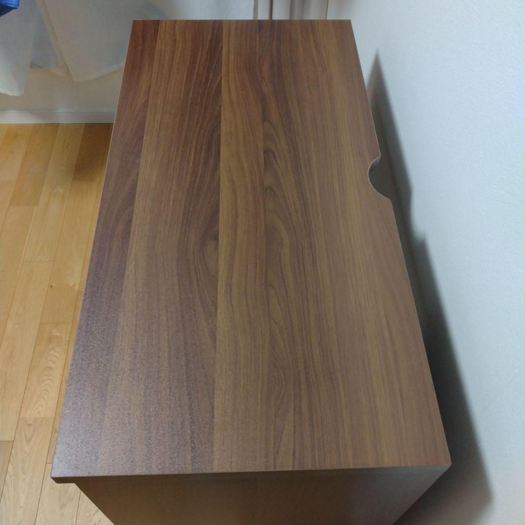 【新生活のお供に！】シンプルモダンキャビネット ウッド調