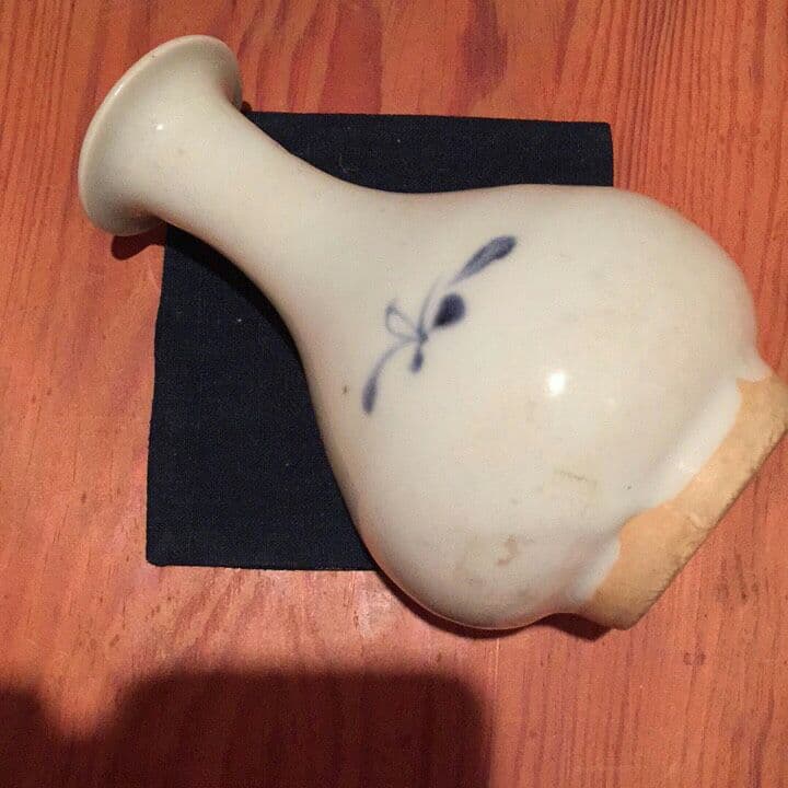 名品 希少 徳化窯 ( 花紋 花瓶 ) 中国美術 東洋美術