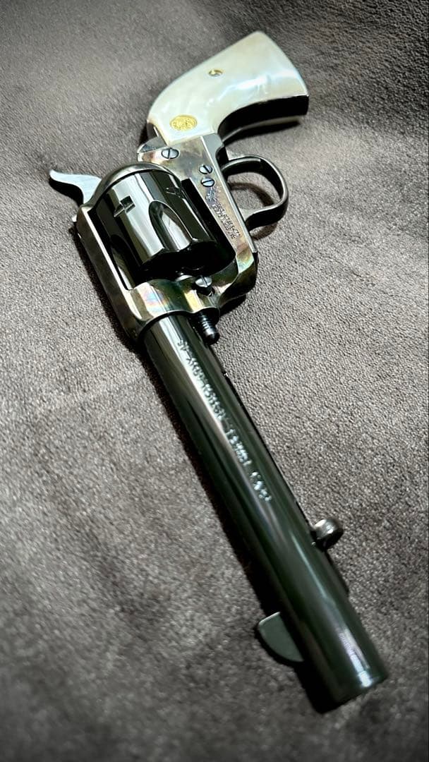 HWS コルト SAA メッキ ケースハードン ウエイトモデル アーティラリー