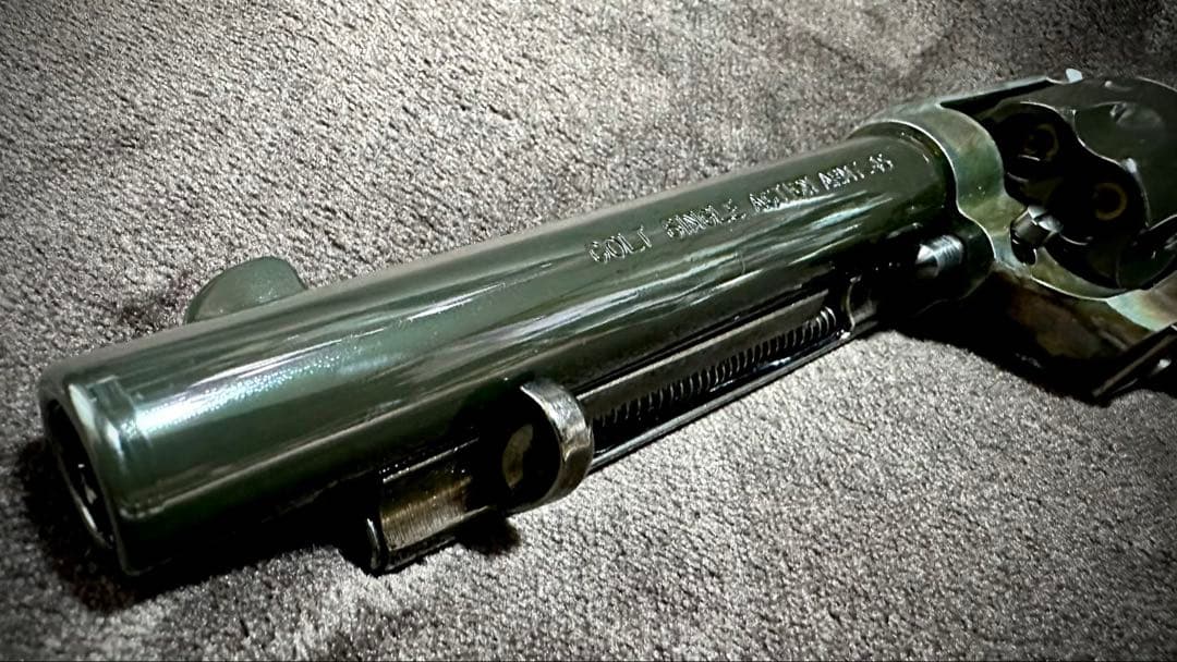 HWS コルト SAA メッキ ケースハードン ウエイトモデル アーティラリー