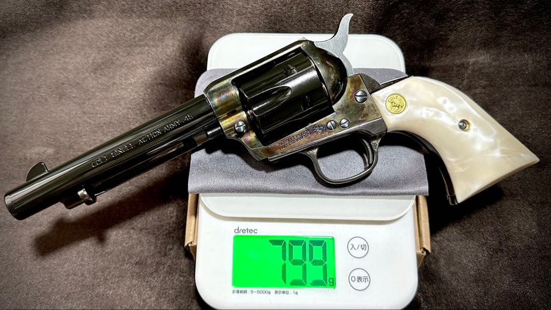 HWS コルト SAA メッキ ケースハードン ウエイトモデル アーティラリー