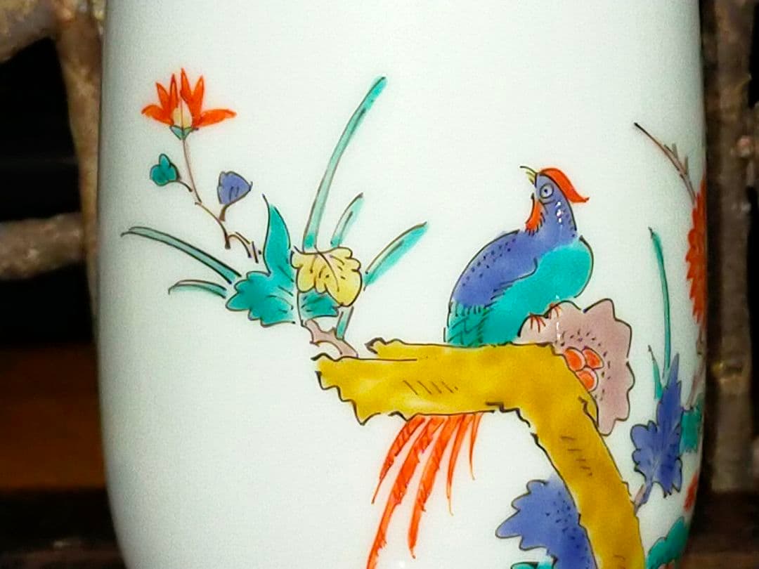 ♥値下げ！未使用　人間国宝　十四代　酒井田柿右衛門　一輪挿し　共箱付き　花瓶