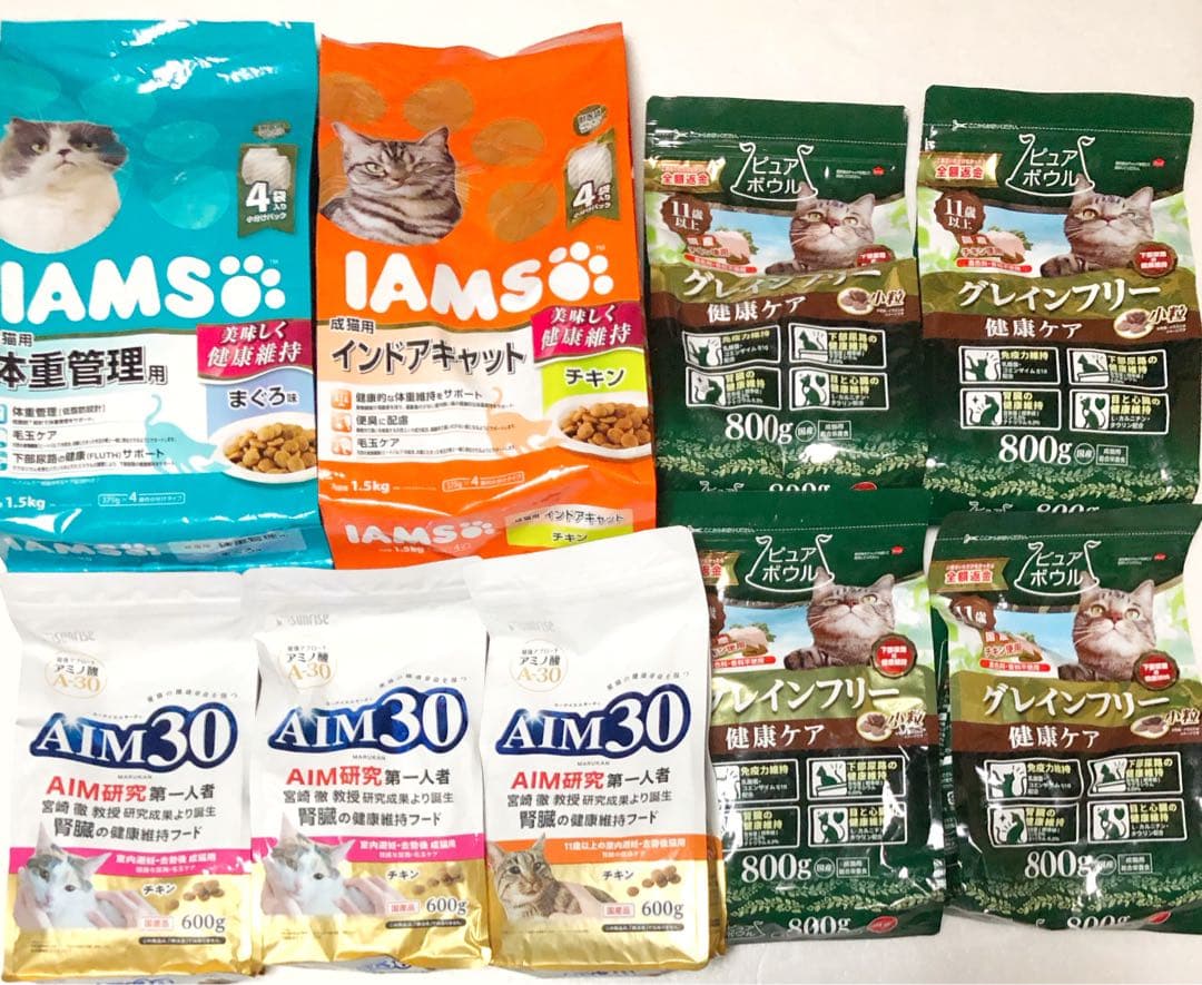 【ぴー】キャットフード ドライフード詰め合わせ