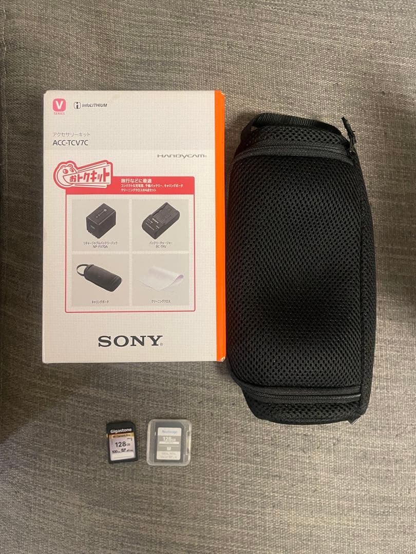 値下げFDR-AX45A)Bバッテリー✖️2充電器カメラ専用バック記録用カード付き