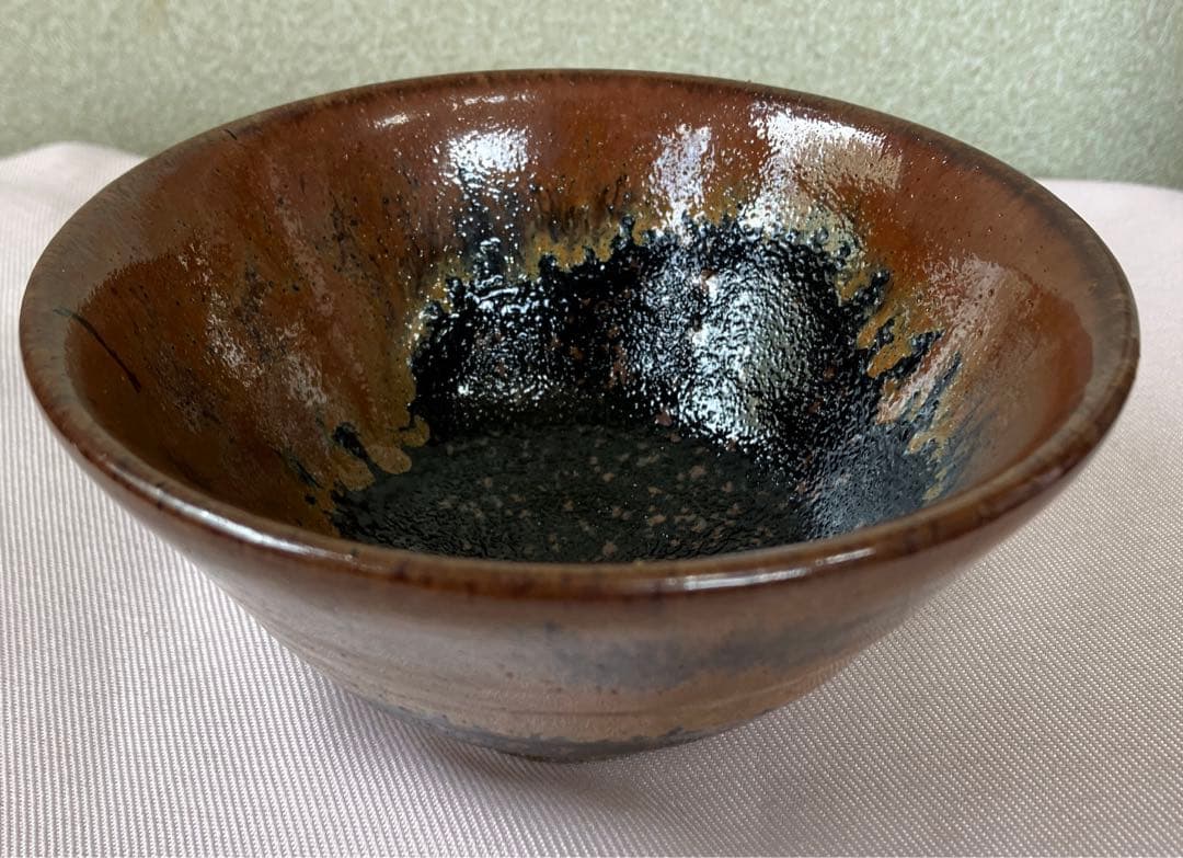 抹茶茶碗　小石原焼　本窯　オーダー品　福嶋製陶所　共箱