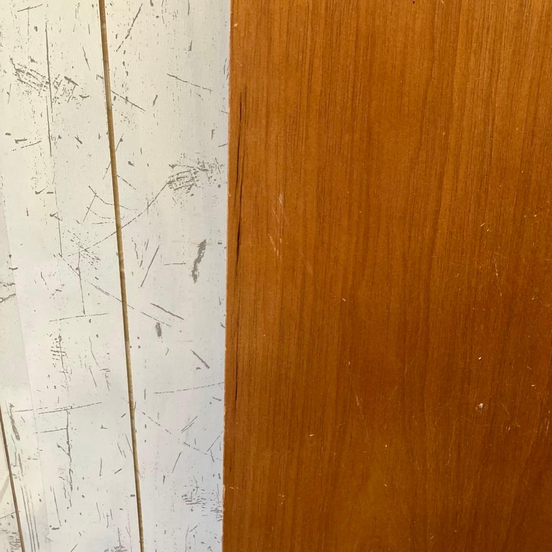 北欧レトロ オープンシェルフ ウッドラック 折りたたみ式 2段 木製 飾り棚