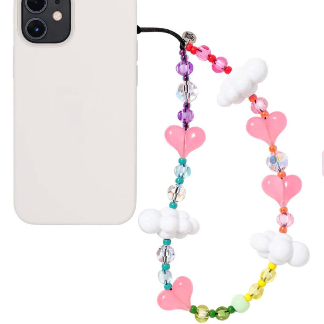 ストリングティング レインボー カワイイ ピンク ハート 雲