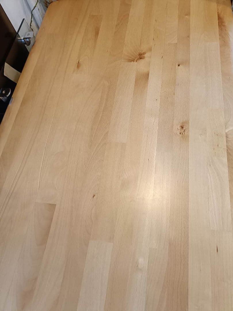 無垢材ニトリ幅135cmダイニングテーブル天然木