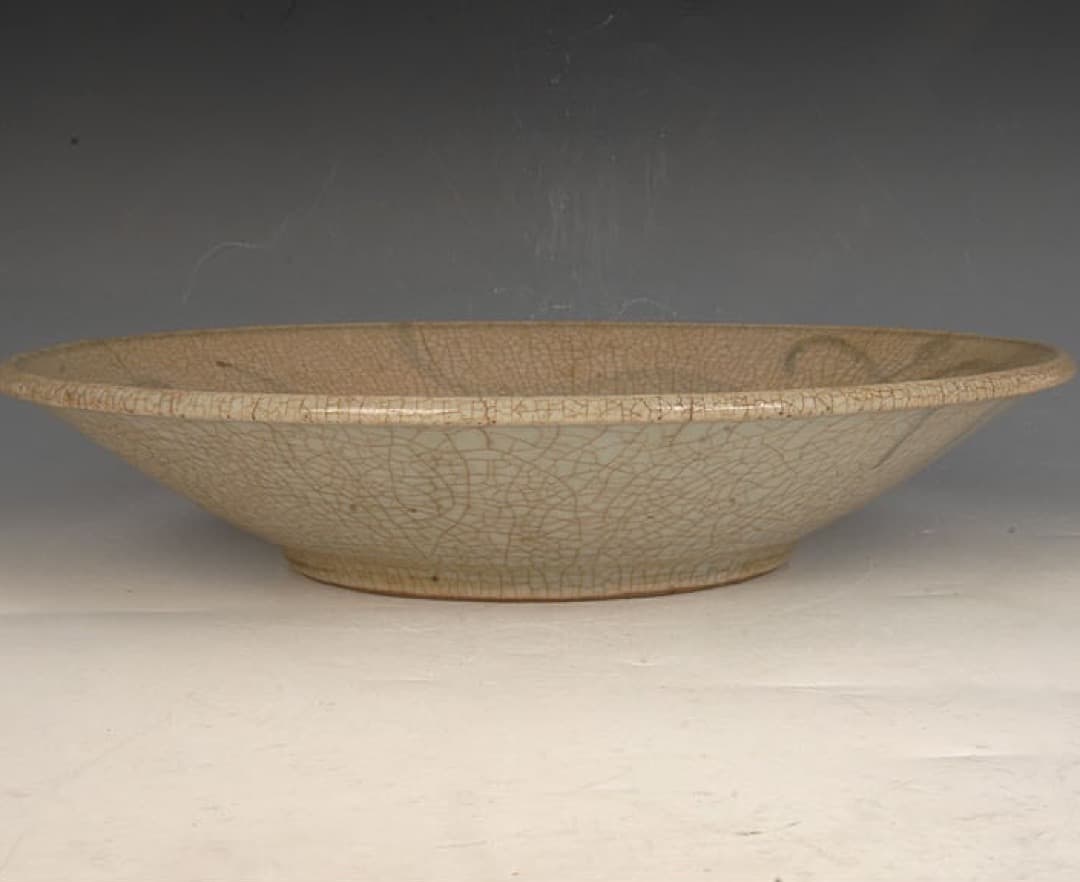 優しい色と風合い！安南染付鉢 明時代 古陶