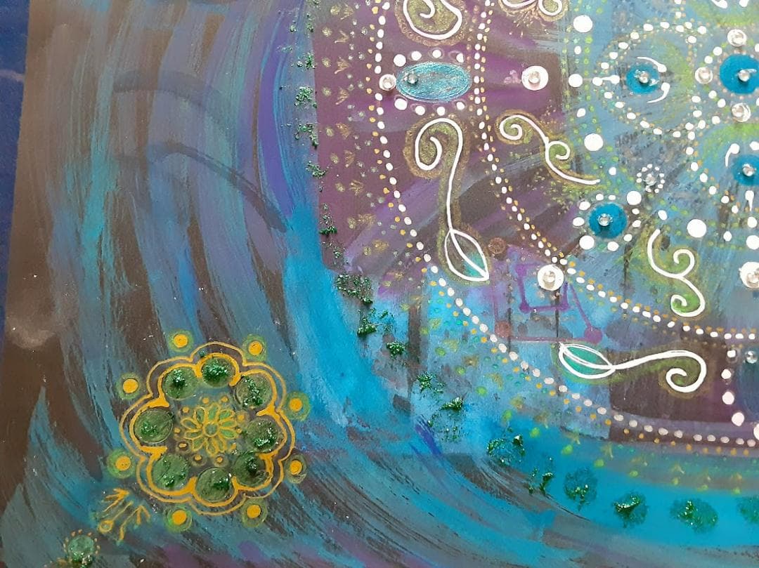 五十嵐由家　曼荼羅画417「眠れる」