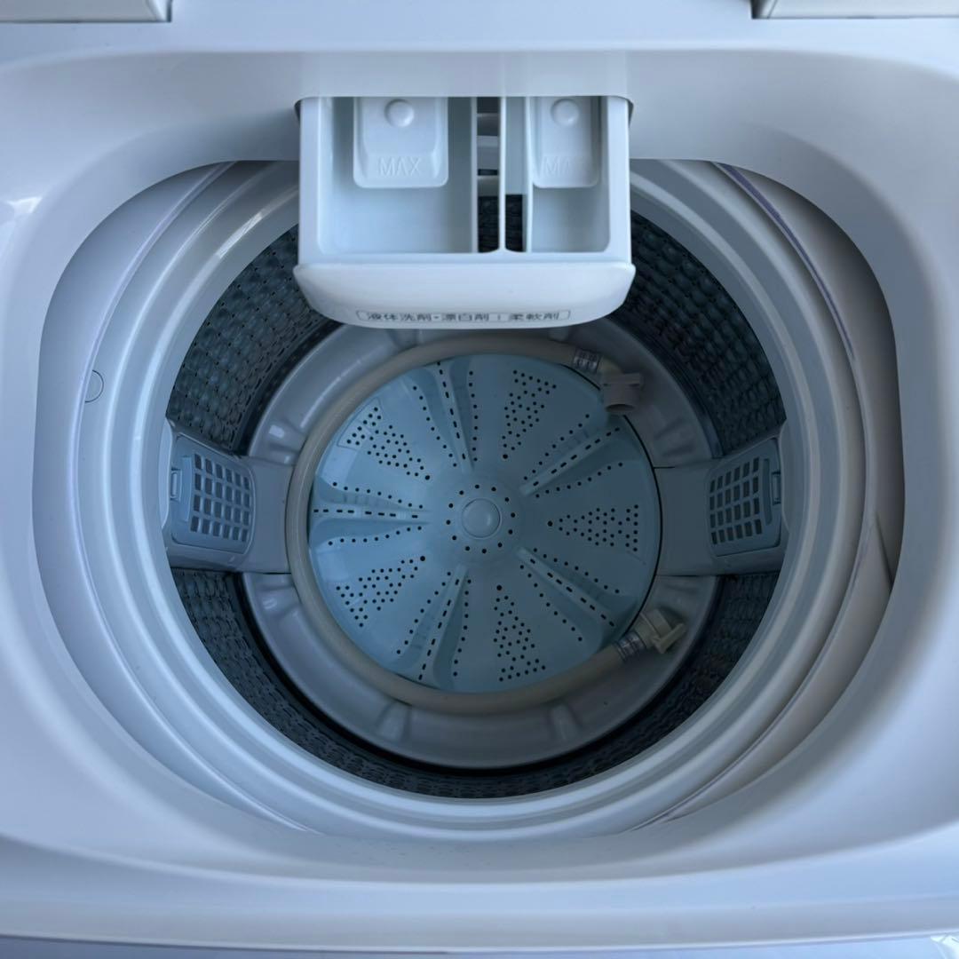 66⭐️2022年製★アクア　洗濯機 インバーター　7KG 一人暮らし　ガラス扉